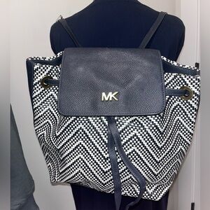Michael Kors Junie Medium Woven Backpack